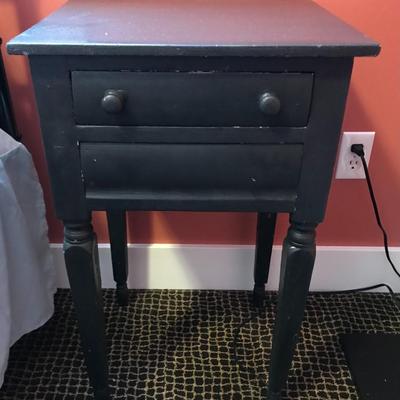 Black Side Table Nightstand