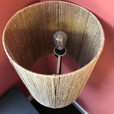 Floor Lamp with Natural Fiber Shade