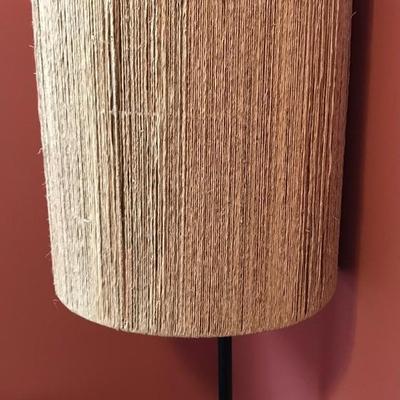 Floor Lamp with Natural Fiber Shade
