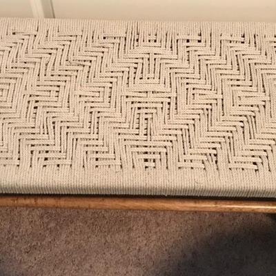 Lumarco Woven Natural Fiber Bench