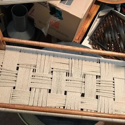 Lumarco Woven Natural Fiber Bench