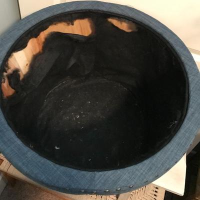 Round Tufted Stool Storage Container