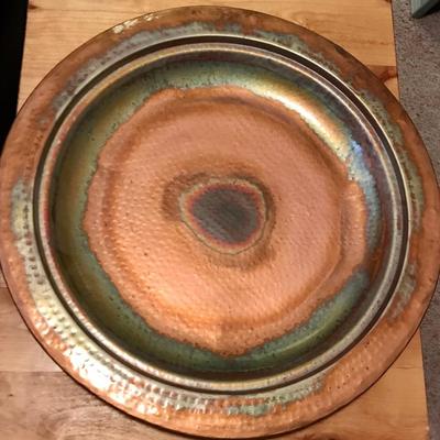 Copper Finish Table Top Tray