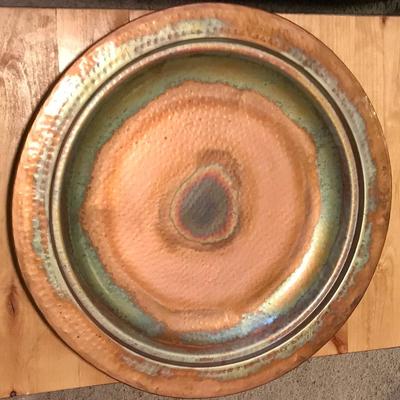 Copper Finish Table Top Tray