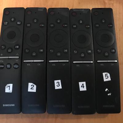 Lot of 5 Samsung Remotes