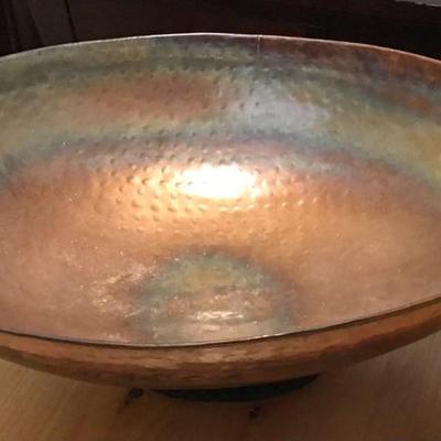 Gorgeous Copper like Eye looking table top bowl