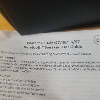 Sean Pen cam. mib &Vivitar  Blue tooth speaker  mib