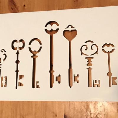 Key Cut Out Wall Art