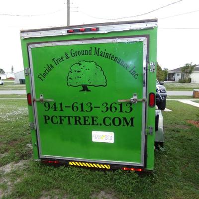 2010 Trans Haul Inc. 6' x 12' Enclosed V-Nose Cargo Trailer.