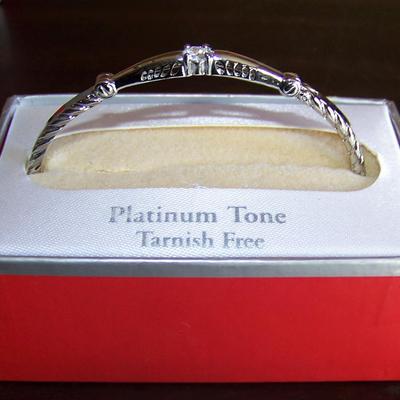 KR by Danecraft Platinum Tone Bracelet