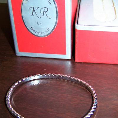 KR by Danecraft Platinum Tone Bracelet