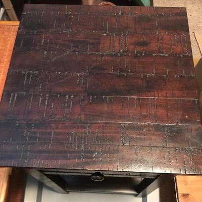 Dark Wood Side Table Nightstand