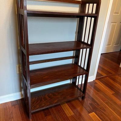 Folding Wooden Display Shelf