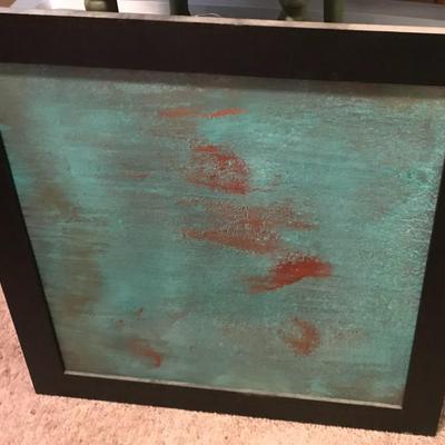 Copper Blue Green Wall Art