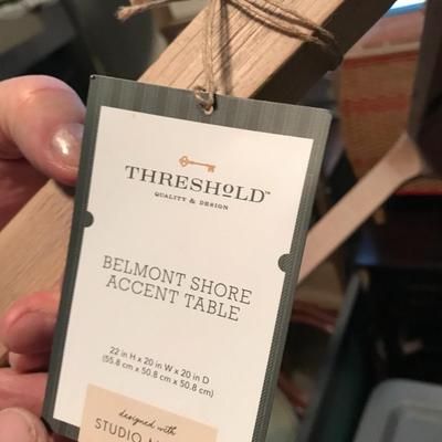 Belmont Shore Square Wood Accent table