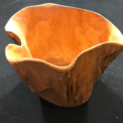 Solid Wood Decorative Bowl