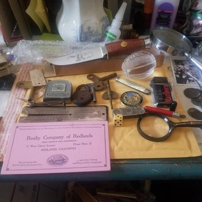 Manly Manly Lot Knife Lighters keys ruler etc