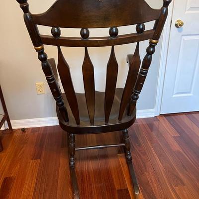 Grandmaâ€™s Oversized Solid Wood Rocker