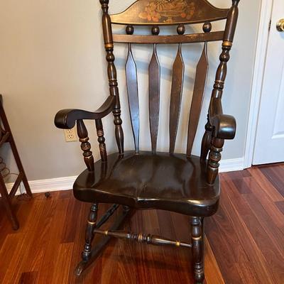 Grandmaâ€™s Oversized Solid Wood Rocker