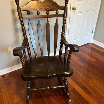 Grandmaâ€™s Oversized Solid Wood Rocker