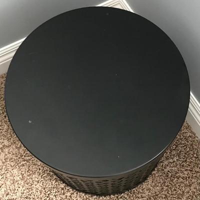 Metal round side table