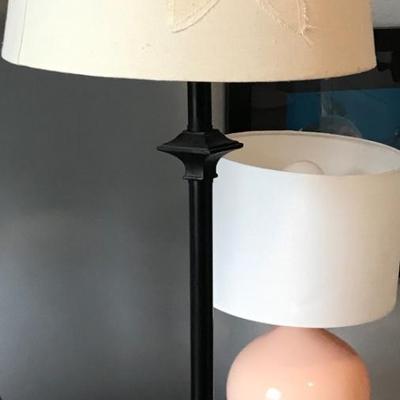 Table lamp with Beige Floral shade