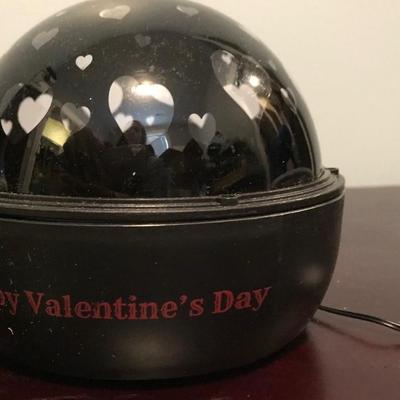 Happy Valentines Day colored heart light