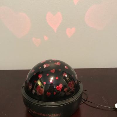 Happy Valentines Day colored heart light