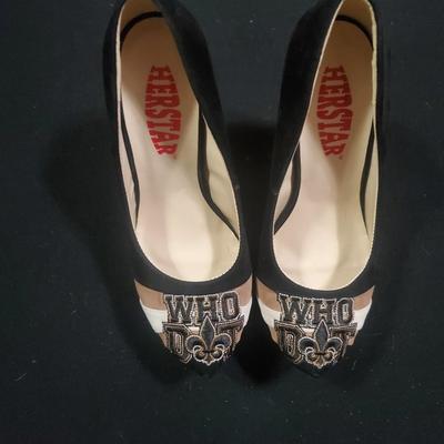 Saints Who Dat Heels - New In Box - Size 6
