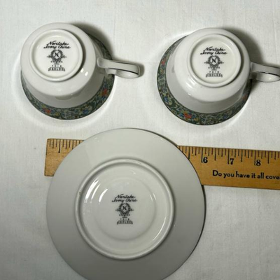 2 Noritake Tea Cups and 1 Small Saucer