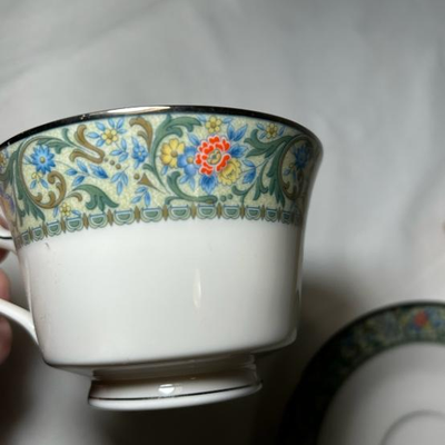 2 Noritake Tea Cups and 1 Small Saucer
