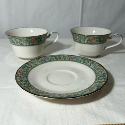2 Noritake Tea Cups and 1 Small Saucer