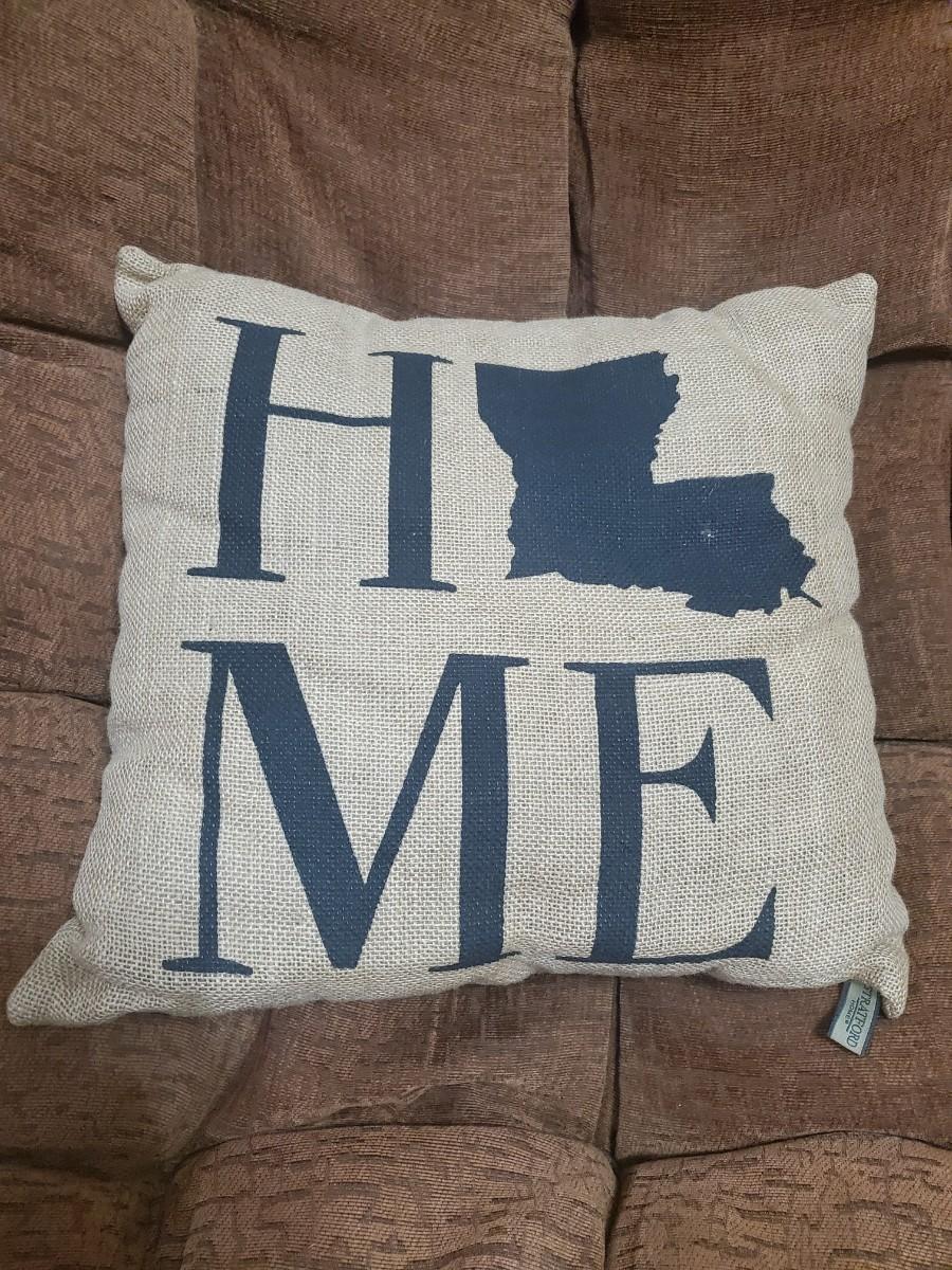 Decorative Throw Pillow Louisiana Home Like New