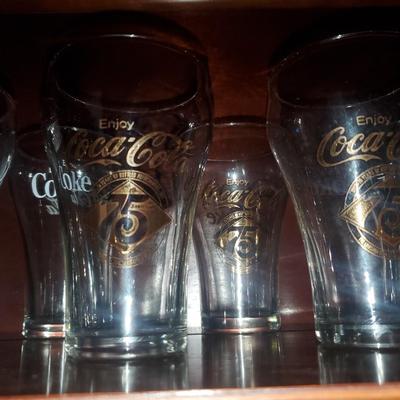 7 Coca-Cola Drinking Glasses