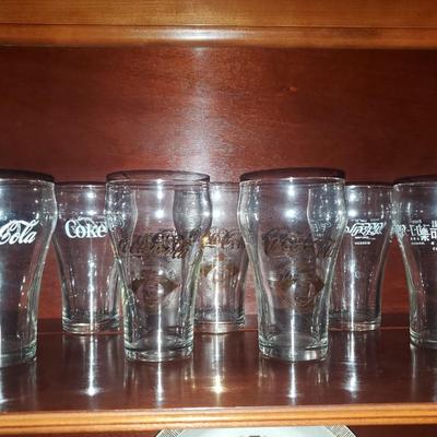 7 Coca-Cola Drinking Glasses