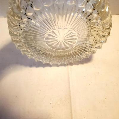 Vintage Ornate Glass Ash Tray - L