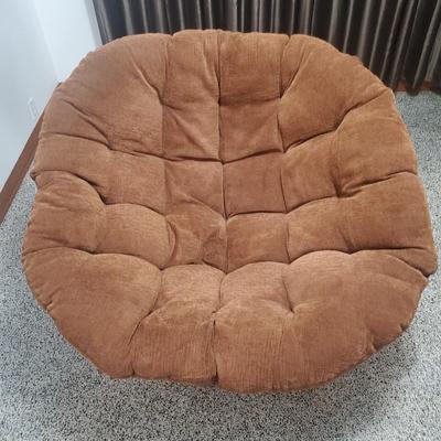 Papasan Chair & Brown Cushion