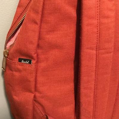 Orange Herschel backpack