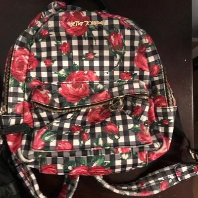Betsy Johnson backpack and XOXO purse