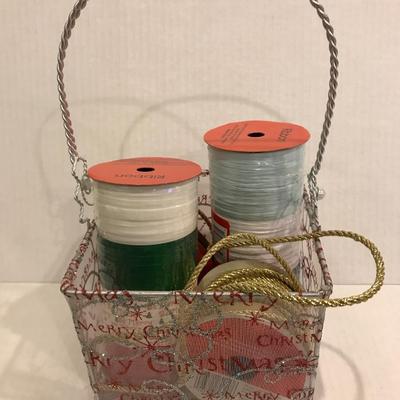 Ribbon in basket