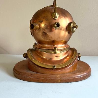 Nautical Diving Helmet Clock