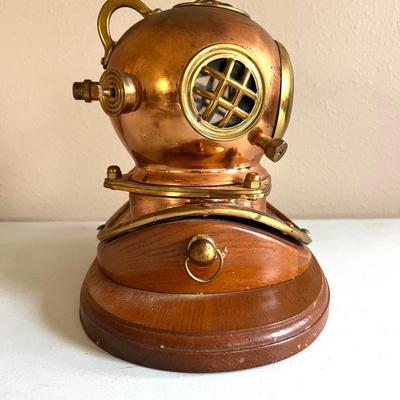 Nautical Diving Helmet Clock