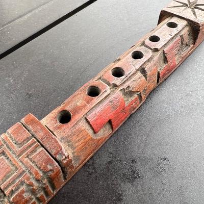 Wooden Hand Carved Flute