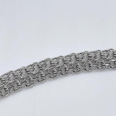 Sterling (925) ~ 7.5â€ Double Link Charm Bracelet