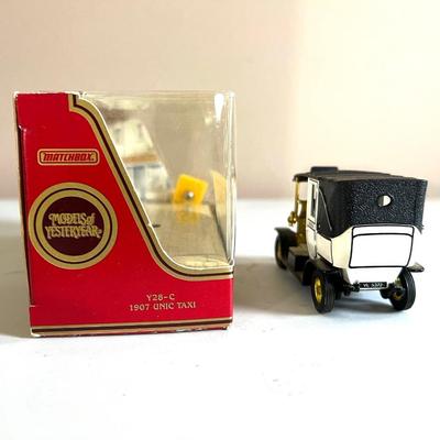 MATCHBOX YY1 JAGUAR SS100 & Y28-C 1907 UNIC TAXI
