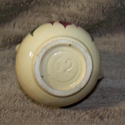 Vintage #62 Watt Pottery Tear Drop Red Bud Creamer