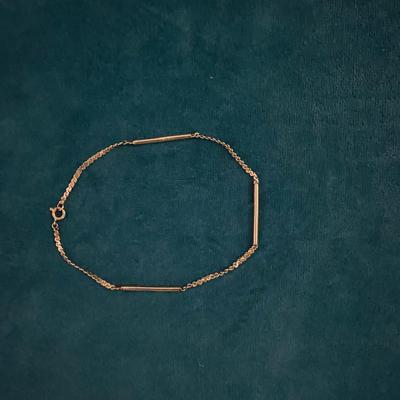 14 KT gold bracelet with 3 bars