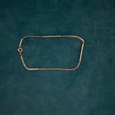 14 KT gold bracelet with 3 bars