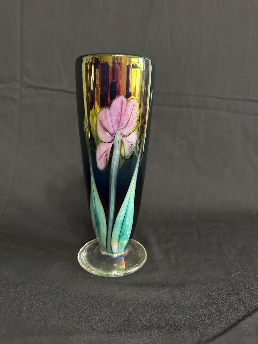 Stunning Robert Held Signed Art Glass Vase