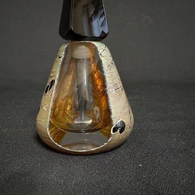 UNIQUE- CRAIG ZWEIFEL -SIGNED ART GLASS PERFUME BOTTLE